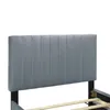 A close-up view of a bed frame's headboard. Náhled obrázku produktu