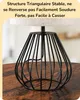 EDISHINE Lampe de chevet, Lampe de table vintage en métal Voir les images du produit 2