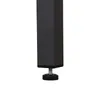 A close-up of the bottom of a black furniture leg with an adjustable foot. Podgląd zdjęcia produktu
