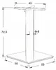 Base per tavolo in acciaio inox SH-3002-6, per ufficio, Anteprima dell’immagine prodotto 9