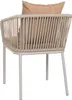 Rear view of an outdoor chair with a cushion. Produktbild-Vorschau