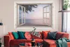 MuchoWow® Poster Aussicht - Strand - Palme 180x120 cm - Produktbild-Vorschau 2