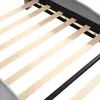 Close-up view of wooden slats and the frame of a bed. Produktbild-Vorschau