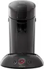 A black Senseo coffee machine is shown from the front on a white background. Produktbild-Vorschau