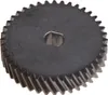 A close-up, isolated shot of a metal gear. Produktbild-Vorschau