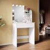 Commode blanche SONNI 70x40x140cm Commode lumineuse LED à Voir les images du produit 2
