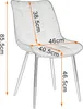 WOLTU 6 x Esszimmerstühle, mit Sitzfläche aus Stoffbezug, Produktbild-Vorschau 3