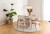 Chaise en bois « Addi » (lot de 2) beige, tissu, bois Voir les images du produit 3