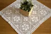 Napperon carré en dentelle, blanc, 60x60 cm, crocheté, Voir les images du produit 4
