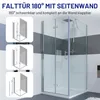 IMPTS Duschkabine 80 x 80 cm Eckeinstieg Duschtür Eckdushe Produktbild-Vorschau 5