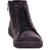 A black leather boot with laces and a zipper. Anteprima dell’immagine prodotto