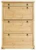 Scarpiera  99x32x138 cm in legno di pino massiccio Anteprima dell’immagine prodotto 4