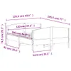 vidaXL Lit en bois massif sans matelas pin brun cireux Voir les images du produit 6
