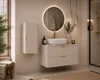 Badezimmer-Hängeschrank Halbhochschrank, Kaschmir, Griffe Produktbild-Vorschau 3