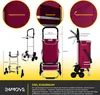 24MOVE® Einkaufstrolley ALEGRE 3in1 Trolley faltbarer Produktbild-Vorschau 6