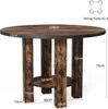 Tribesigns Runde Esstisch für 4 Personen, 100 x 75 cm Holz Produktbild-Vorschau 7