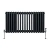 Tradiční třísloupový radiátor - 600 x 1012 mm - antracitově Náhled obrázku produktu 2