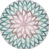 Teppich Mandala – Runde Vintage Boho Teppich, 120 cm – Produktbild-Vorschau 1