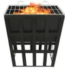 Möbel 2-in-1 Feuerstelle und Grill 34x34x48 cm Stahl    - Produktbild-Vorschau 3