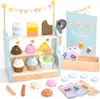 Spielküche Kinder Eisdiele aus Holz Produktbild-Vorschau 1