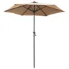 vidaXL Parasol Taupe 200 x 224 cm Aluminium Voir les images du produit 15