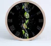 Holzuhr 20fi cm wanduhr - schwarze Spitzen - Kiwi und Produktbild-Vorschau 1