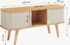 Armoire TV 'Tysvær' avec 2 portes coulissantes 120 x 40 x Voir les images du produit 5