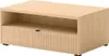 A light wood coffee table with a fluted drawer front and a single drawer. Náhľad obrázku produktu