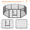 COSTWAY výběh pro štěňata 60 cm vysoký, 8dílná ohrádka pro Náhled obrázku produktu 3