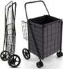 Chariot de magasinage COSTWAY TA10047DK, pliable, à Voir les images du produit 1
