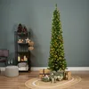 Pencil boom prelit H210 D60 cm groen/wit prelit met lampjes Productafbeelding-voorbeeld 3
