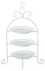 Boltze Etagere - 3-lagig - weis - Metall und Glas - 30 x 23 Produktbild-Vorschau 3