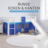Homestyle4u podkrovní postel 90x200 s posuvným lamelovým Náhled obrázku produktu 19
