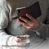 Funda de Cuero Auténtico tipo Libro para Apple iPhone SE Vista previa de la imagen del producto 7