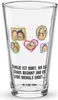 Mr. & Mrs. Panda Bierglas Igel Familie - Transparent - Produktbild-Vorschau 1