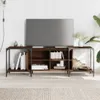 TV-Schrank Braun Eichen-Optik 153x37x50 cm Holzwerkstoff Produktbild-Vorschau 2