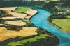 Muralo XXL Vlies FOTOTAPETE Felder FLUSS Aussicht Produktbild-Vorschau 2