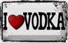 vianmo Blechschild 12x18 cm Alkohol i love Vodka Essen Produktbild-Vorschau 1