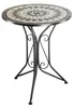Kobolo Mosaiktisch Gartentisch Metall  - Mosaikplatte - H70 Produktbild-Vorschau 1