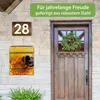 banjado Design Briefkasten Stahl schwarz mit Zeitungsfach Produktbild-Vorschau 4