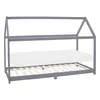 ML-Design Kinderbett 90x200 cm mit Matratze, Dach und Produktbild-Vorschau 1