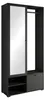 Parete ingresso con specchio USTINA - nero Anteprima dell’immagine prodotto 1