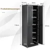 COSTWAY, kuchyňská skříň s 5 policemi, výška 178 cm, vysoká Náhled obrázku produktu 3