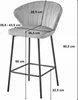 Tabouret Valora GATTA Noir x2 | Deux tabourets noirs pour Voir les images du produit 7