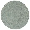 vidaXL Sets de table 6 pcs. Uni Vert Olive 38 cm Rond Jute Voir les images du produit 1