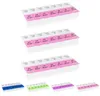 3x WELLGRO® Tablettenbox für 7 Tage - je 2 Fächer pro Tag, Produktbild-Vorschau 2