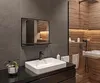 Badspiegel mit Ablage Schwarz - H:50 x B: 60 cm - Bathroom Produktbild-Vorschau 1