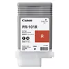 A studio shot of a Canon PFI-101R ink cartridge. Produktbild-Vorschau