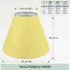Wogati® Premium Lampenschirm E14/E27 Baumwolle | Gelb / Produktbild-Vorschau 4