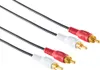 2 Cinchstecker/ 2 Cinchstecker, vergoldet, 1,5m Produktbild-Vorschau 2
